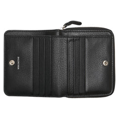 バレンシアガ エブリデイ ラウンドファスナー 二つ折り財布 516366 ブラック レザー レディース BALENCIAGA 【中古】