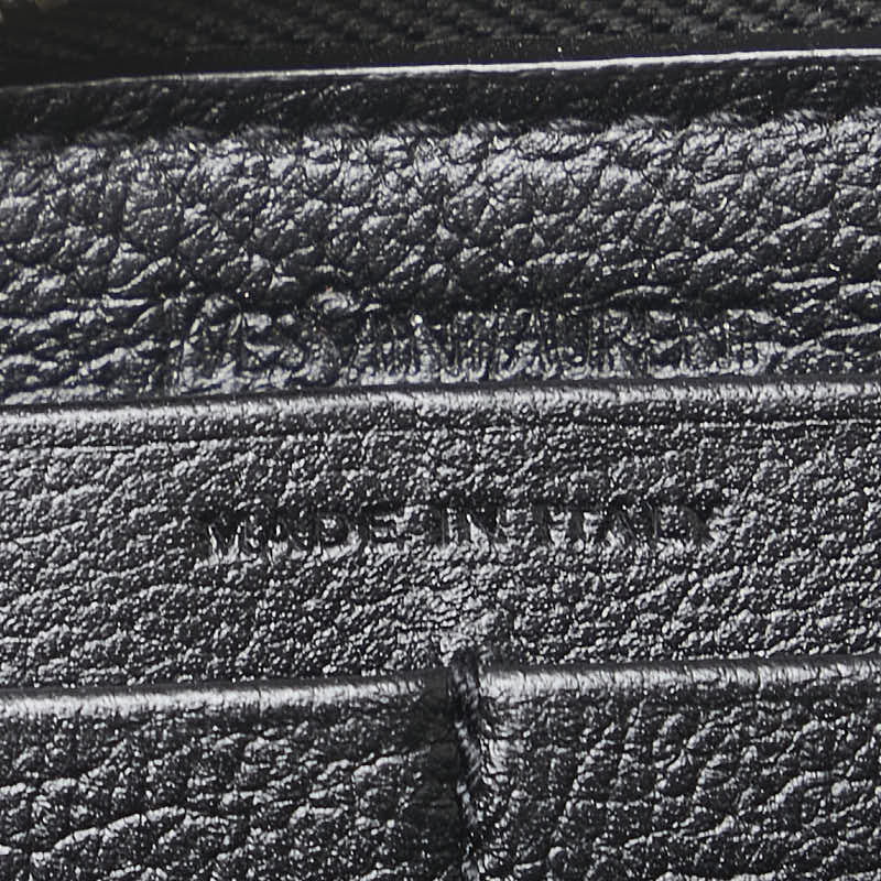 サンローラン YSLロゴ 長財布 352904 ブラック レザー レディース SAINT LAURENT 【中古】