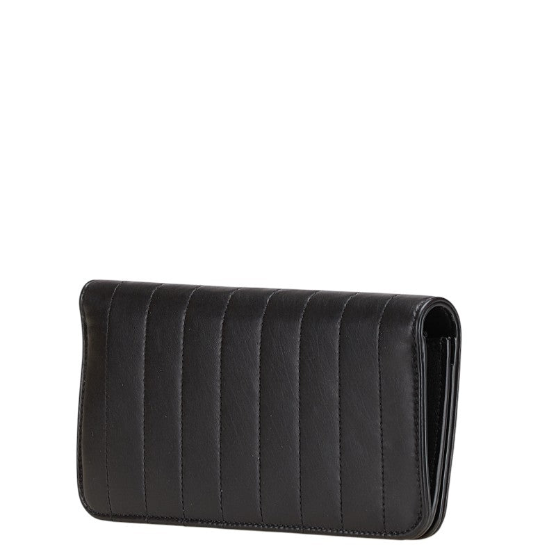 バレンシアガ モナコ 長財布 765428 ブラック レザー レディース BALENCIAGA 【中古】