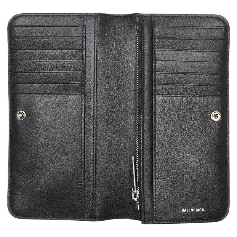 バレンシアガ モナコ 長財布 765428 ブラック レザー レディース BALENCIAGA 【中古】
