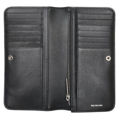 バレンシアガ モナコ 長財布 765428 ブラック レザー レディース BALENCIAGA 【中古】