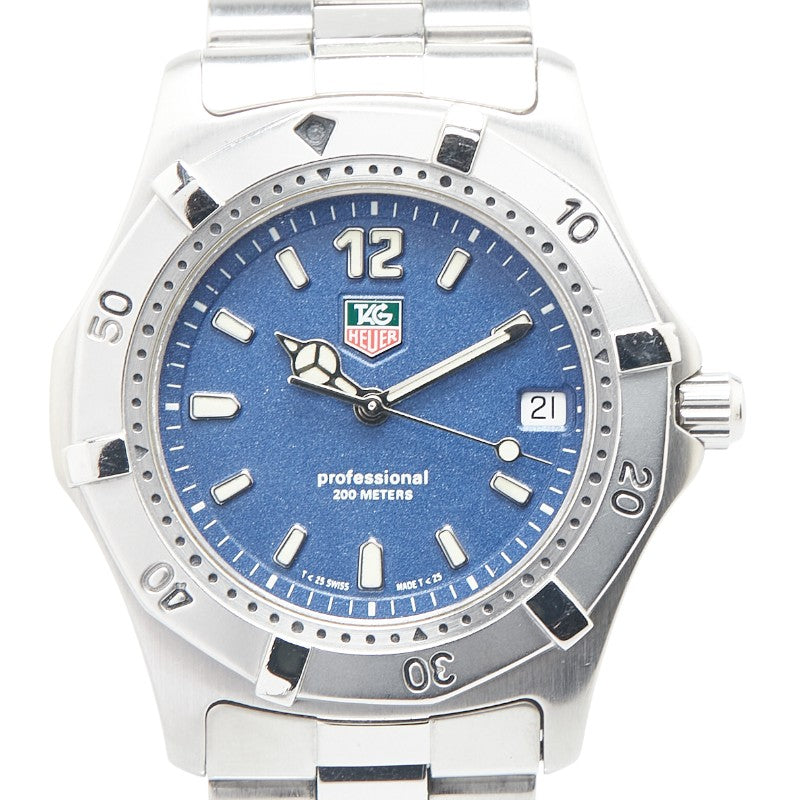 タグホイヤー 2000シリーズ 腕時計 WK1113 クオーツ ネイビー文字盤 ステンレススチール メンズ TAG HEUER 【中古】