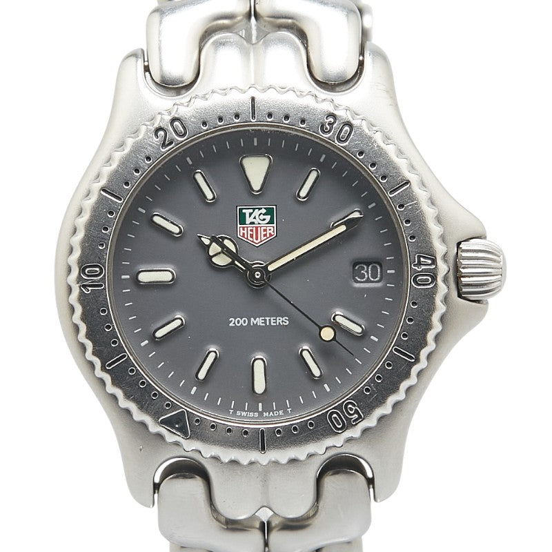 タグホイヤー セル 腕時計 S99.213M クオーツ グレー文字盤 ステンレススチール メンズ TAG HEUER 【中古】