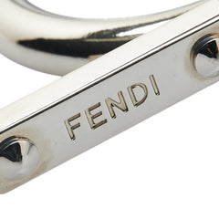 フェンディ バッグバグズ モンスター バッグチャーム キーホルダー ライトブルー ファー レザー レディース FENDI 【中古】
