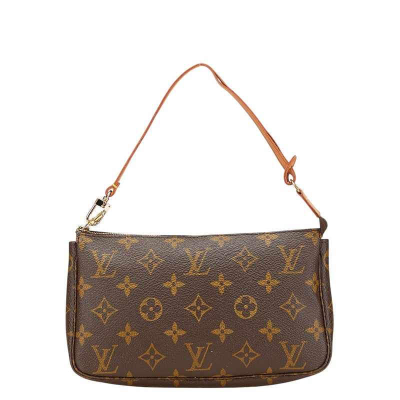 ルイ ヴィトン モノグラム ポシェット アクセソワール ショルダーバッグ M51980 ブラウン PVC レザー レディース LOUIS VUITTON 【中古】