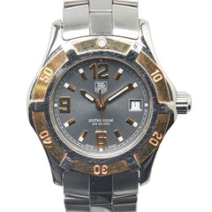 タグホイヤー エクスクルーシブ 腕時計 WN1351 クオーツ グレー文字盤 ステンレススチール メッキ レディース TAG HEUER 【中古】
