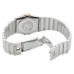 オメガ コンステレーション 腕時計 クオーツ ゴールド文字盤 ステンレススチール イエローゴールド レディース OMEGA 【中古】