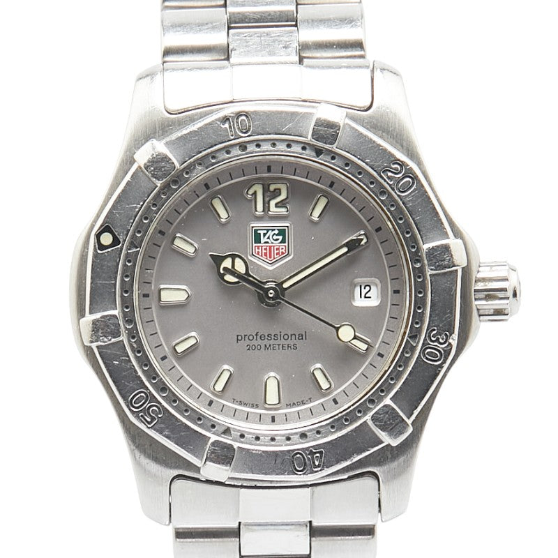 タグホイヤー 2000シリーズ 腕時計 WK1312 クオーツ シルバー文字盤 ステンレススチール レディース TAG HEUER 【中古】