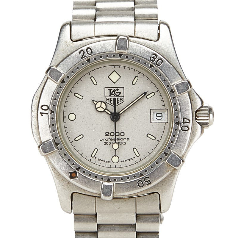 タグホイヤー 2000シリーズ 腕時計 962.213 クオーツ グレー文字盤 ステンレススチール メンズ TAG HEUER 【中古】