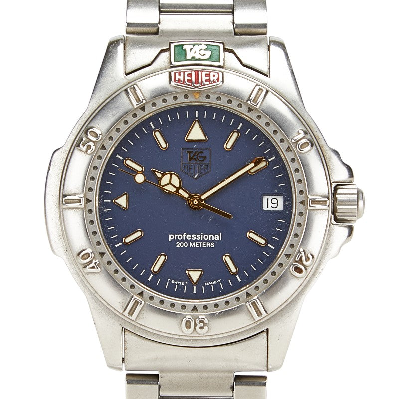 タグホイヤー 4000シリーズ 腕時計 WF1113-K0 クオーツ ネイビー文字盤 ステンレススチール メンズ TAG HEUER 【中古】