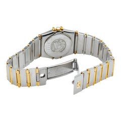 オメガ コンステレーション 腕時計 1270.10.00 クオーツ ゴールド文字盤 ステンレススチール イエローゴールド レディース OMEGA 【中古】