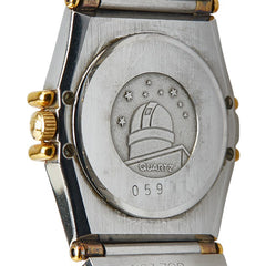 オメガ コンステレーション 腕時計 1270.10.00 クオーツ ゴールド文字盤 ステンレススチール イエローゴールド レディース OMEGA 【中古】