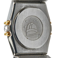 オメガ コンステレーション 腕時計 1270.10.00 クオーツ ゴールド文字盤 ステンレススチール イエローゴールド レディース OMEGA 【中古】