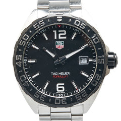 タグホイヤー フォーミュラ1 腕時計 WAZ1110 クオーツ ブラック文字盤 ステンレススチール メンズ TAG HEUER 【中古】