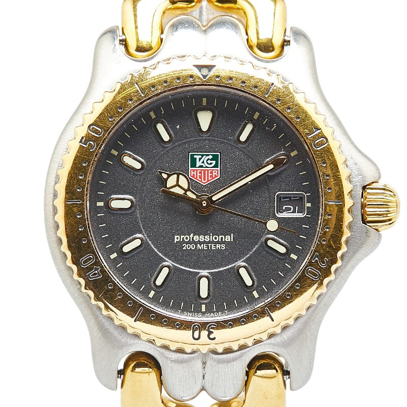 タグホイヤー セル 腕時計 WG1220-K0 クオーツ グレー文字盤 ステンレススチール メッキ ボーイズ TAG HEUER 【中古】