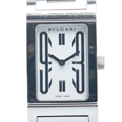 ブルガリ レッタンゴロ 腕時計 RT39S クオーツ ホワイト文字盤 ステンレススチール ボーイズ BVLGARI 【中古】
