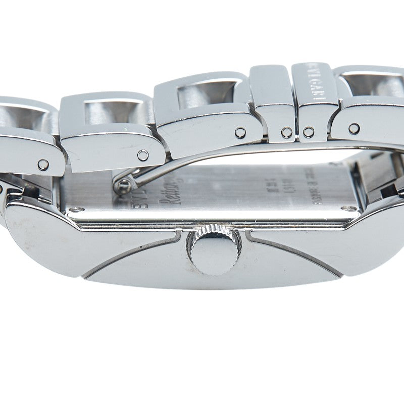 ブルガリ レッタンゴロ 腕時計 RT39S クオーツ ホワイト文字盤 ステンレススチール ボーイズ BVLGARI 【中古】