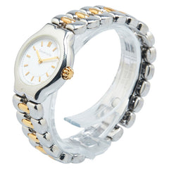 ティファニー ティソロ 腕時計 L0112 クオーツ ホワイト文字盤 ステンレススチール メタル メッキ レディース TIFFANY&Co. 【中古】