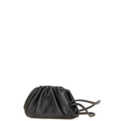 ボッテガヴェネタ ザ ポーチ ミニ コインケース 小銭入れ ブラック レザー レディース BOTTEGAVENETA 【中古】