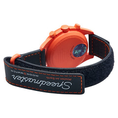 オメガ ×スウォッチ ムーンスウォッチ MISSION ON EARTH LAVA 腕時計 SO33O100 クオーツ ブラック文字盤 セラミック ナイロン メンズ OMEGA 【中古】