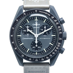 オメガ ×スウォッチ ムーンスウォッチ MISSION TO MERCURY 腕時計 SO33A100 クオーツ グレー文字盤 セラミック ナイロン メンズ OMEGA 【中古】