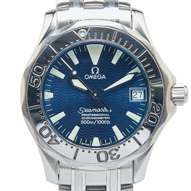オメガ シーマスター300 ジャックマイヨール 1999 腕時計 2554.80.00 自動巻き ネイビー文字盤 ステンレススチール メンズ OMEGA 【中古】