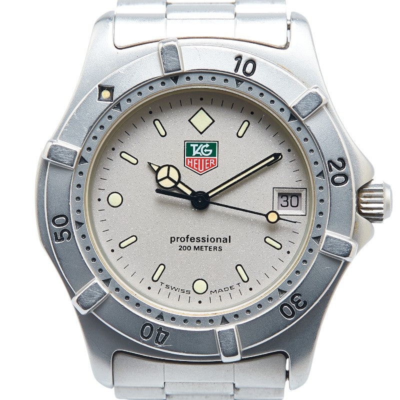タグホイヤー 2000シリーズ 腕時計 962.206-2 クオーツ シルバー文字盤 ステンレススチール メンズ TAG HEUER 【中古】