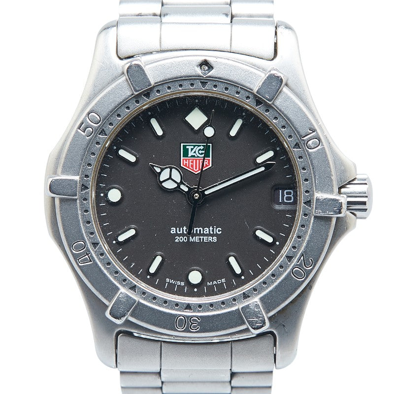 タグホイヤー 2000シリーズ 腕時計 669.213F 自動巻き ブラック文字盤 ステンレススチール メンズ TAG HEUER 【中古】