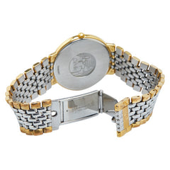 オメガ デビル 腕時計 クオーツ ゴールド文字盤 ステンレススチール メッキ メンズ OMEGA 【中古】