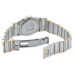 オメガ コンステレーション 腕時計 クオーツ ゴールド文字盤 ステンレススチール メッキ レディース OMEGA 【中古】