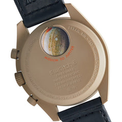 オメガ ×スウォッチ ムーンスウォッチ MISSION TO JUPITER 腕時計 SO33C100 クオーツ ベージュ文字盤 セラミック ナイロン メンズ OMEGA 【中古】