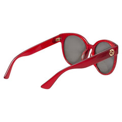 グッチ インターロッキングG サングラス GG0035SA レッド ブラック プラスチック レディース GUCCI 【中古】