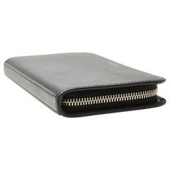 サンローラン 長財布 ラウンドファスナー ブラック レザー メンズ SAINT LAURENT 【中古】