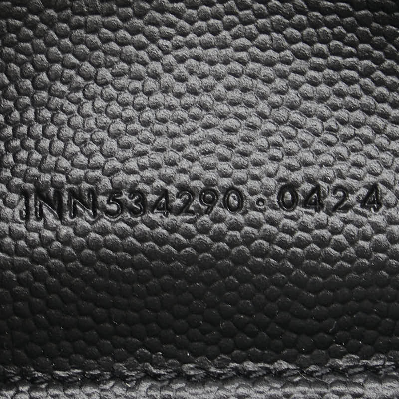 サンローラン 長財布 ラウンドファスナー ブラック レザー メンズ SAINT LAURENT 【中古】