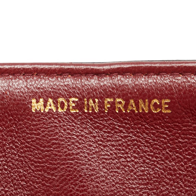 シャネル マトラッセ ココマーク Wフラップ チェーン ショルダーバッグ ハンドバッグ ブラック ラムスキン レディース CHANEL 【中古】