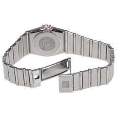 オメガ コンステレーション 腕時計 クオーツ ホワイト文字盤 ステンレススチール イエローゴールド レディース OMEGA 【中古】