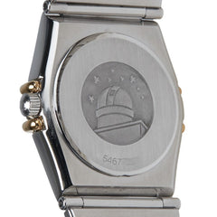 オメガ コンステレーション 腕時計 クオーツ ホワイト文字盤 ステンレススチール イエローゴールド レディース OMEGA 【中古】