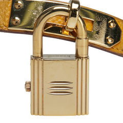 エルメス ケリーウォッチ 腕時計 KE1.201 クオーツ ホワイト文字盤 ステンレススチール レザー レディース HERMES 【中古】