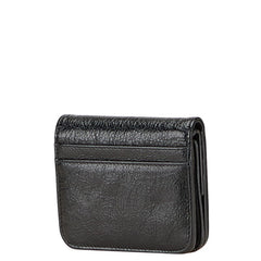 バレンシアガ モナコ BB コインケース カードホルダー 765459 ブラック パフィー アリーナラムスキン レディース BALENCIAGA 【中古】