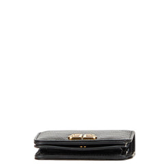 バレンシアガ モナコ BB コインケース カードホルダー 765459 ブラック パフィー アリーナラムスキン レディース BALENCIAGA 【中古】