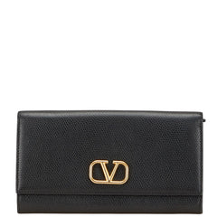 ヴァレンティノ ガラバーニ 長財布 1W2P0X33SNP ブラック カーフスキン レディース VALENTINO 【中古】