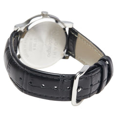 ブルガリ ソロテンポ 腕時計 ST35S クオーツ シルバー文字盤 ステンレススチール レザー メンズ BVLGARI 【中古】