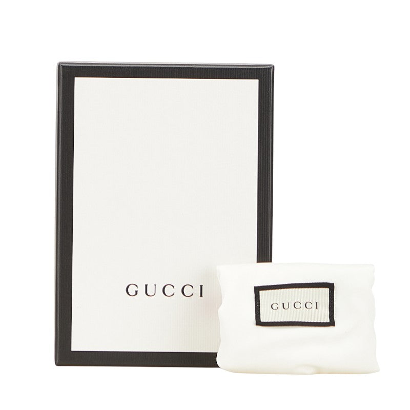 グッチ ウェブループ コインケース フラグメントケース 428757 ブラック レザー レディース GUCCI 【中古】