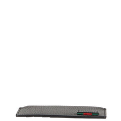 グッチ ウェブループ コインケース フラグメントケース 428757 ブラック レザー レディース GUCCI 【中古】