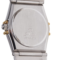 オメガ コンステレーション 腕時計 クオーツ ホワイト文字盤 ステンレススチール メッキ レディース OMEGA 【中古】