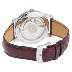 ティファニー マークラウンド ベルト（社外品） 腕時計 自動巻き シルバー文字盤 ステンレススチール レザー メンズ TIFFANY&Co. 【中古】