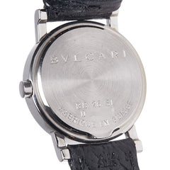 ブルガリ ブルガリブルガリ 腕時計 BB26SL クオーツ ブラック文字盤 ステンレススチール レザー レディース BVLGARI 【中古】