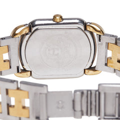 エルメス ラリー 腕時計 クオーツ ホワイト文字盤 ステンレススチール メッキ レディース HERMES 【中古】