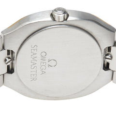 オメガ シーマスター ポラリス 腕時計 クオーツ グレー文字盤 ステンレススチール メッキ レディース OMEGA 【中古】