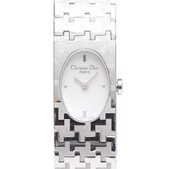 ディオール ミスディオール シェル文字盤 腕時計 D70-100 クオーツ ホワイト文字盤 ステンレススチール レディース Dior 【中古】